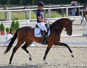 Franz Trischberger on Elysee, a Bavarian  mare by L’Espoir x Ehrentanz I 