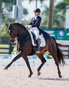 Allison Brock and Rosevelt at the 2015 CDI Wellington :: Photo © Sue Stickle