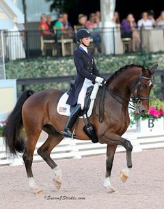 Laura Graves and Verdades at the 2015 U.S. Dressage Championships :: Photo © Sue Stickle