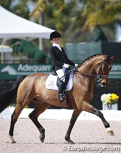 German junior rider Felicitas Hendricks on Faible AS at the 2015 CDI Wellington :: Photo © Astrid Appels