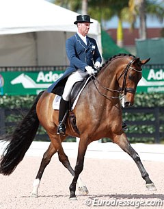 Chris Hickey and Ronaldo at the 2015 CDI Wellington :: Photo © Astrid Appels