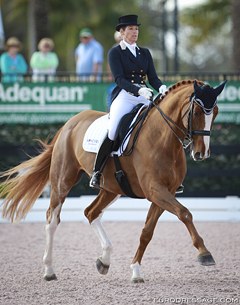 Patricia Koschel and Leuchtfeuer DE will represent Team Germany as a small tour pair at the 2015 CDIO Wellington :: Photo © Astrid Appels