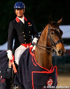 Carl Hester and Nip Tuck win the 2015 CDI Windsor Grand Prix :: Photo © Risto Aaltonen