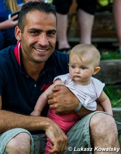 Alexandre Ayache with his daughter Anna