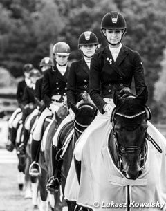 The junior riders' prize giving