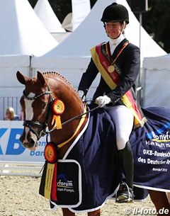 Julia Coldewey and Double Diamond AK at the 2016 Bundeschampionate :: Photo © LL-foto