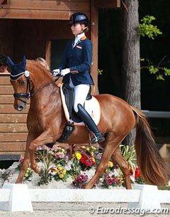 Daphne van Peperstraten and Wonderful Girl at the 2016 CDI Compiegne :: Photo © Astrid Appels