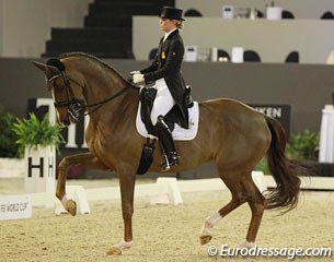 Morgan Barbançon Mestre and Girasol. The Spanish team rider has left her trainer Andreas Helgstrand and is now being coached by Ton de Ridder.