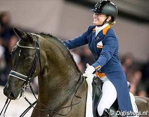 Marlies van Baalen and Ratzinger at the 2016 CDI Drachten :: Photo © Digishots