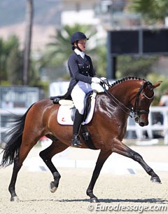 Alexandra Andresen and Borencio at the 2016 European Young Riders Championships :: Photo © Astrid Appels