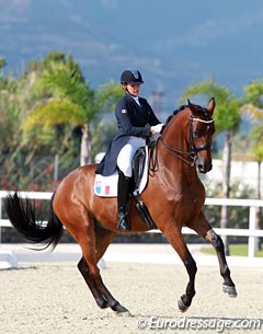 Making her debut on the French team, Caroline Dufil on Ardante