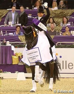 Dorothee Schneider and Sammy Davis Jr win the 2016 Louisdor Cup Finals in Frankfurt :: Photo © LL-foto