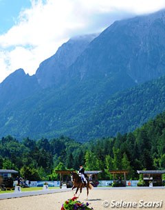 Dressage competition at the CDI Fritzens