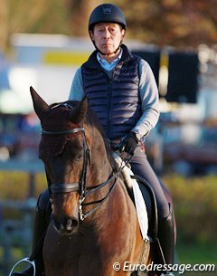 Hiroshi Hoketsu was schooling Brioni W at the 2016 CDI Hagen in April in preparation of the CDI Mannheim :: Photo © Astrid Appels