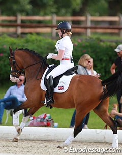 Harriette Williams' pony Madam's Miss Maria is back in the ring, now with a new rider Sophie Taylor