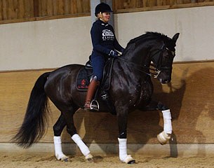 Fie Skarsoe and her new Grand Prix hopeful So Dark