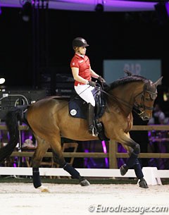 Isabell Werth brought Emilio along for training