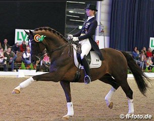Fabienne Lutkemeier competing the American owned Flynn PCH, one of the first rides she got through her new partnership with Hubertus Schmidt