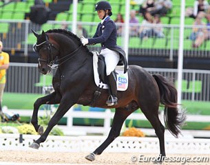 Allison Brock and Rosevelt at the 2016 Olympic Games :: Photo © Astrid Appels