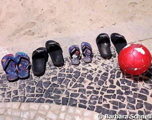 Flip flops at Copacabana