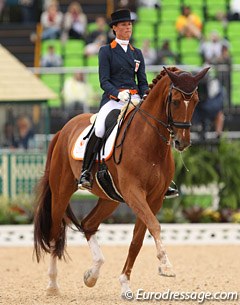 Adelinde Cornelissen and Parzival at the 2016 Olympic Games in Rio :: Photo © Astrid Appels