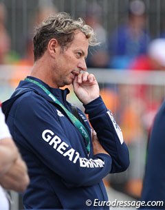 Carl Hester trains the entire British team