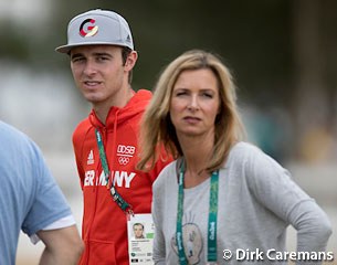 Sönke Rothenberger with mum Gonnelien Rothenberger-Gordijn who rode in the 1996 Olympic Games in Atlanta