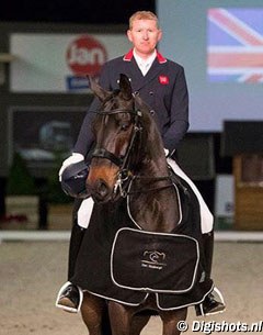 Gareth Hughes and Don Carissimo win the Grand Prix Special at the 2016 CDI Roosendaal Indoor :: Photo © Digishots