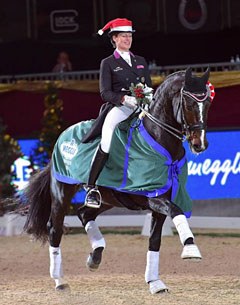 Bernadette Brune and Spirit of the Age OLD win the GP Special Tour at the 2016 CDI-W Salzburg :: Photo © Rainer Dill