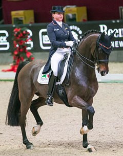 Dorothee Schneider and Showtime returned back to the ring for the first time since Rio and won the World Cup Qualifier in Salzburg :: Photo © Thomas Holbecher