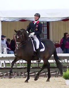 Michael Eilberg and Sa Coeur at the 2016 British Dressage Championships