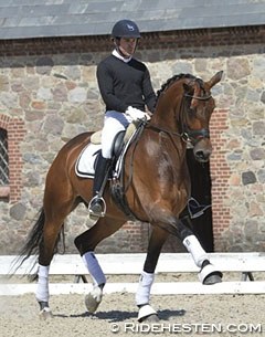 Spanish Severo Jurado Lopez on Fiontini at the Danish WCYH observation trial in Vilhelmsborg :: Photo © Ridehesten