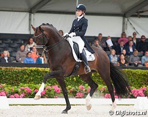 Dinja van Liere and Zhivago at the 2016 CDI 1* in Ermelo :: Photo © Digishots