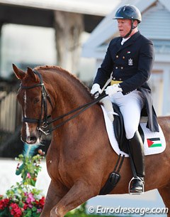 Riding for Palestine, Christian Zimmermann and Aramis (by Scandic) :: Photo © Astrid Appels
