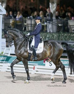 Mikala Gundersen and My Lady win the 5* Kur at the 2016 CDI Wellington :: Photo © Sue Stickle
