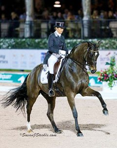 Tinne Vilhelmson and Don Auriello at the 2016 CDI-W Wellington :: Photo © Sue Stickle