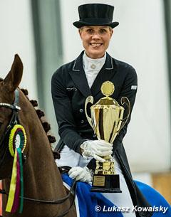 Juliane Brunkhorst with the Markowski Memorial Trophy