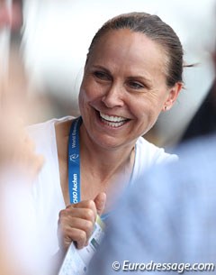 Canadian Jill Irving having fun in Aachen