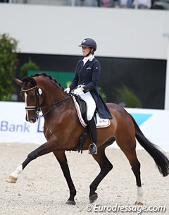 Belgian Olympian Jorinde Verwimp and her 17-year old Tiamo make the Aachen top 10