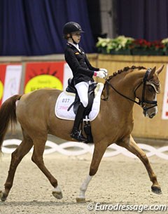 2017 European Pony Champion Lucie Anouk Baumgurtel on her second pony, the very tall Coriander FH