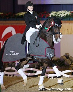 Karoline Rohmann wins the junior division at the 2017 CDI-PJYR Aachen :: Photo © Astrid Appels