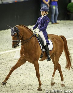 Julie Brougham and Vom Feinsten at the 2017 CDN Auckland :: Photo © Libby Law