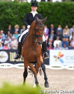Isabell Werth and Emilio at the 2017 German Championships :: Photo © Barbara Schnell