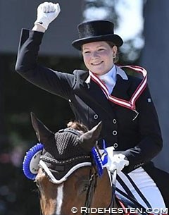 Marlene Storkborg at the 2017 Danish Dressage Championships :: Photo © Ridehesten