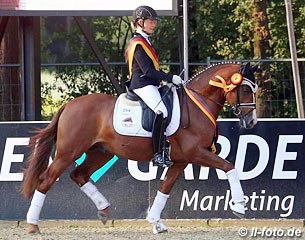 Danica Duen and Cosmo Royale at the 2017 Bundeschampionate :: Photo © LL-foto