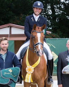 Christoph Koschel and Ballentines win the Inter A at the 2017 CDI Cappeln :: Photo © Michael Rzepa