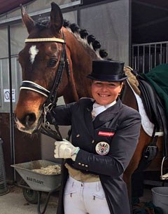Ulrike Prunthaller and Duccio at the 2017 CDI Caselle di Sommacampagna