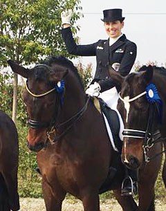 Belinda Weinbauer and Söhnlein Brilliant at the 2017 CDI Caselle di Sommacampagne :: Photo © private