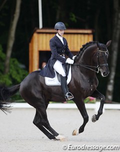 Moises Jover Aznar on Black Painted at the 2017 CDIO Compiegne :: Photo © Astrid Appels