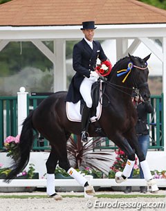 Borja Carrascosa and Escort win two of three small tour classes at the 2017 CDIO Compiègne :: Photo © Astrid Appels